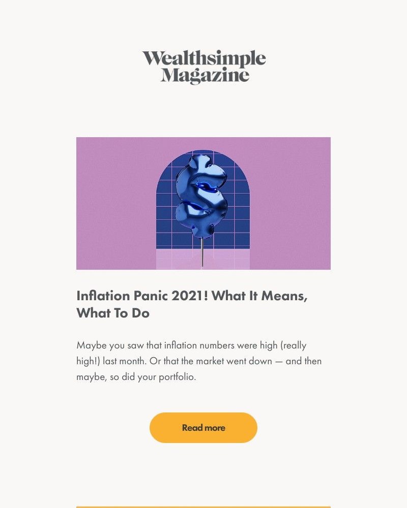 Wealthsimple - Inflation Panic 2021! What It Means, What To Do