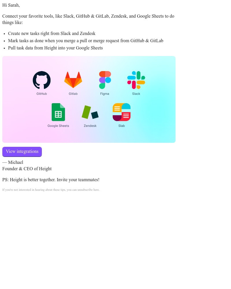 Height - Integrate Height with your existing tools & workflows