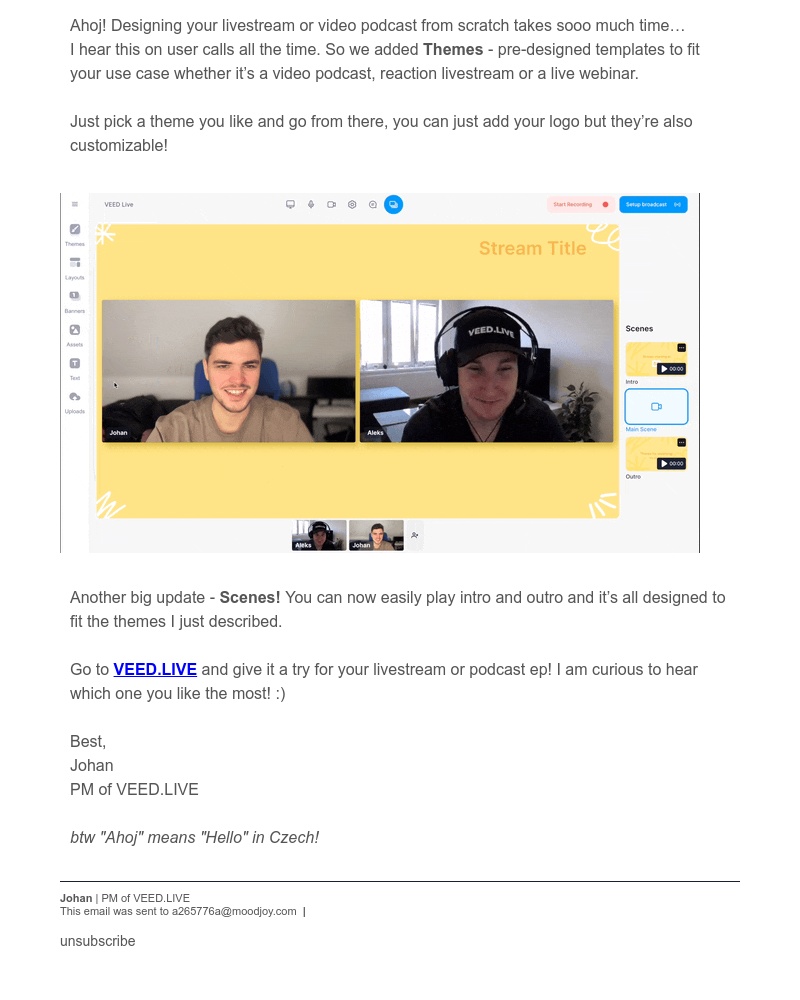 VEED.IO - Intro, outro + themes for your stream and podcast now in VEED!