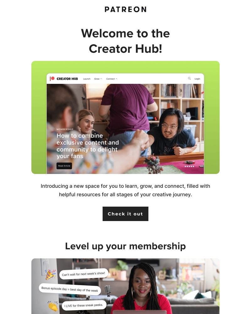 Patreon - Introducing the Creator Hub!