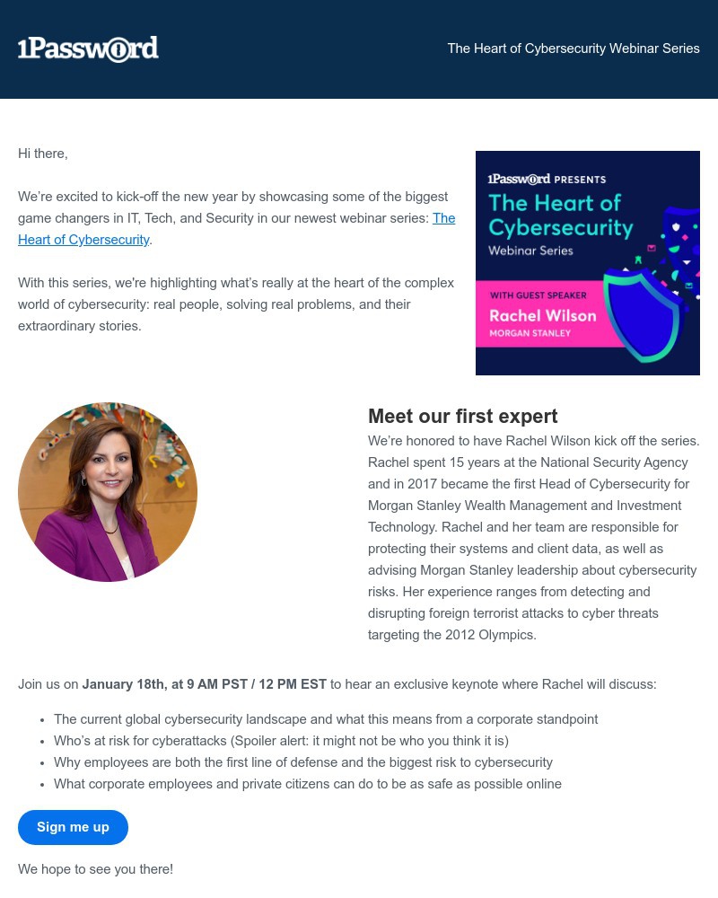 1Password - π π» Introducing The Heart of Cybersecurity Webinar Series
