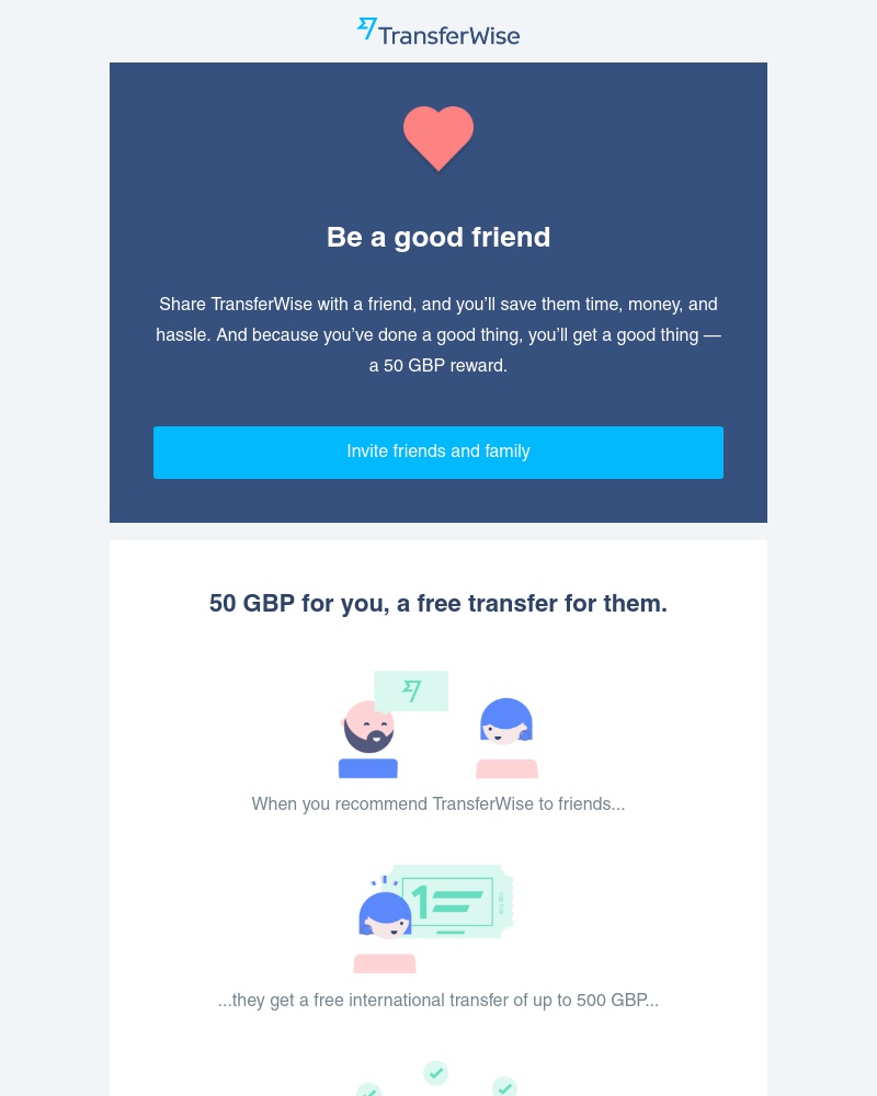 Wise - Invite a friend