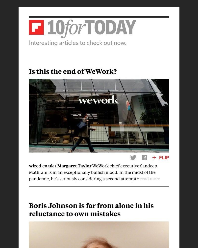 Flipboard - Is this the end of WeWork?