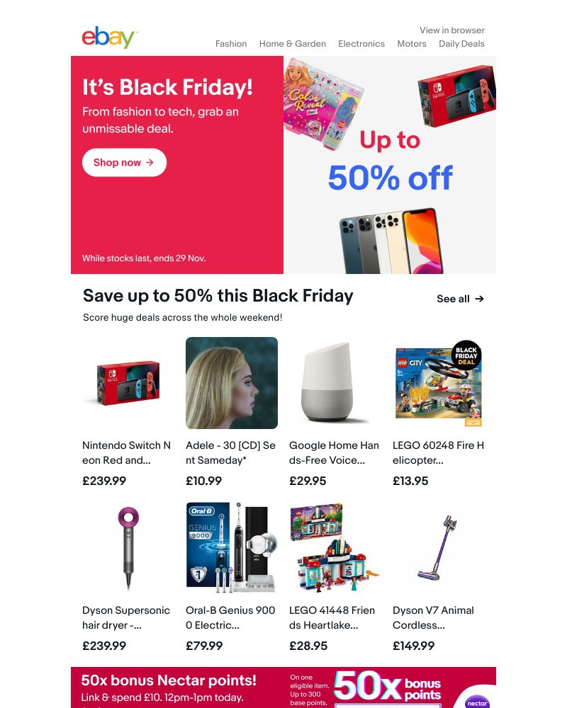 eBay - 🙌 It’s Black Friday! Enjoy up to 50% off.