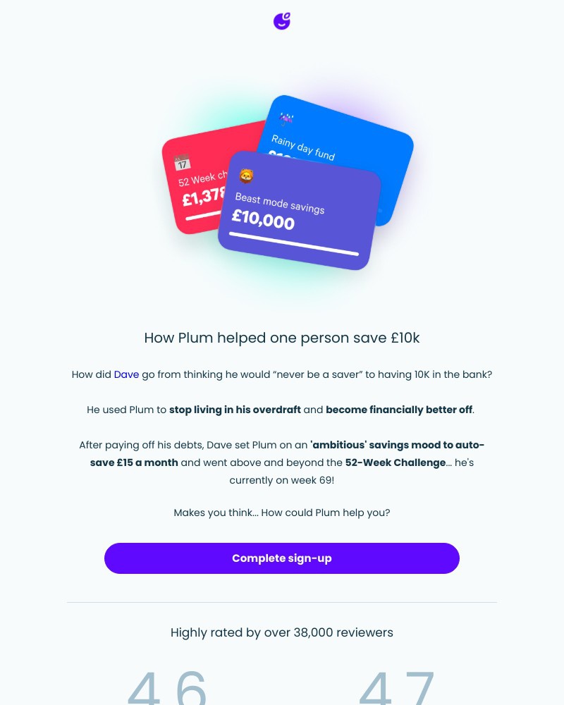 Plum - Itβs quick, easy and secure to start saving with Plum