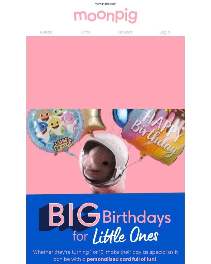 Moonpig - Itβs their birthday!!