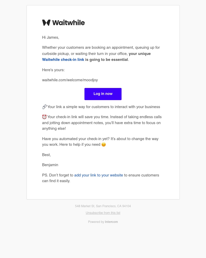 Waitwhile - James, automation is the name of the game!