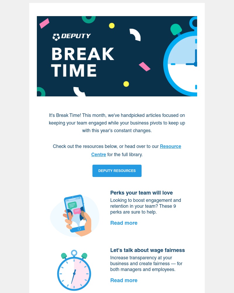 Deputy - James, it's break time 😎