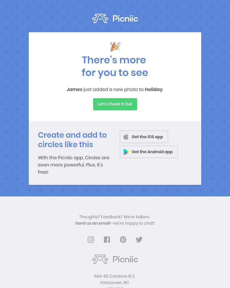 Picniic - James just updated Holiday in Picniic