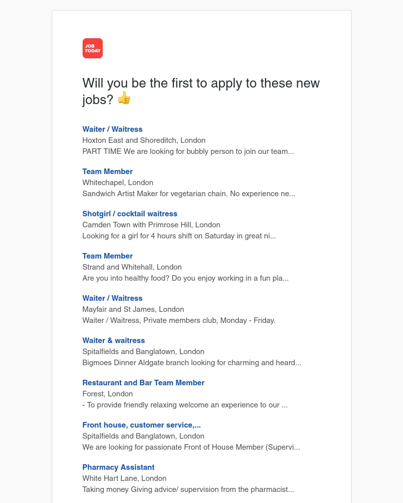 Job Today - Job Alert ✅