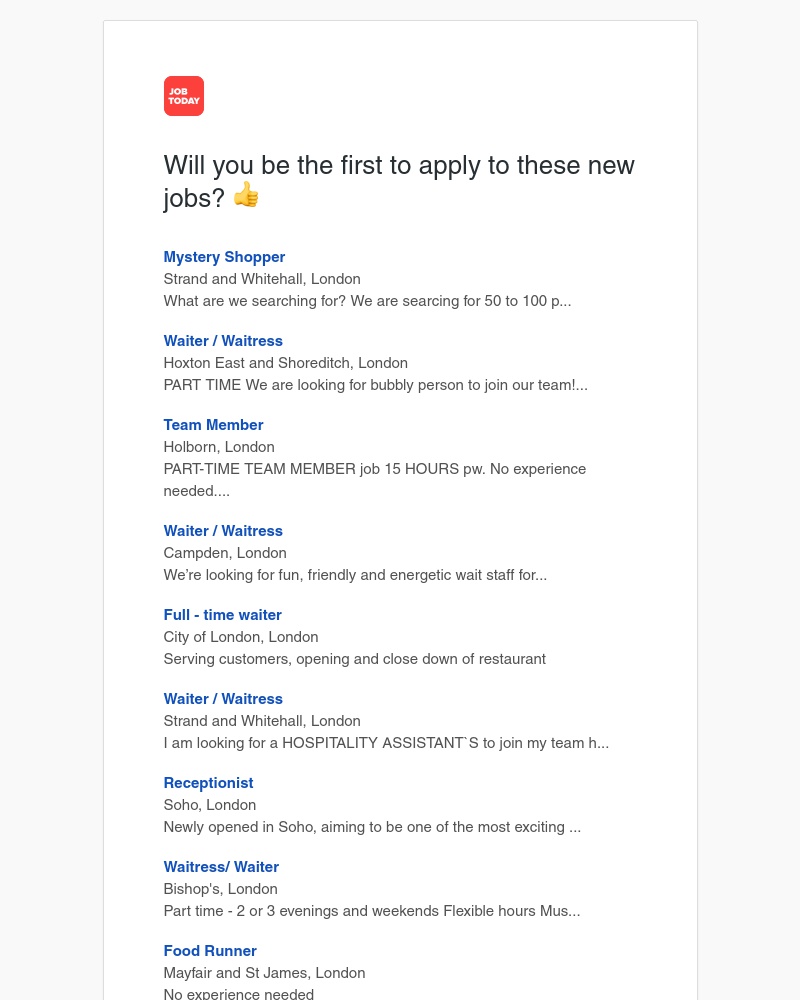 Job Today - Job Alert ✅