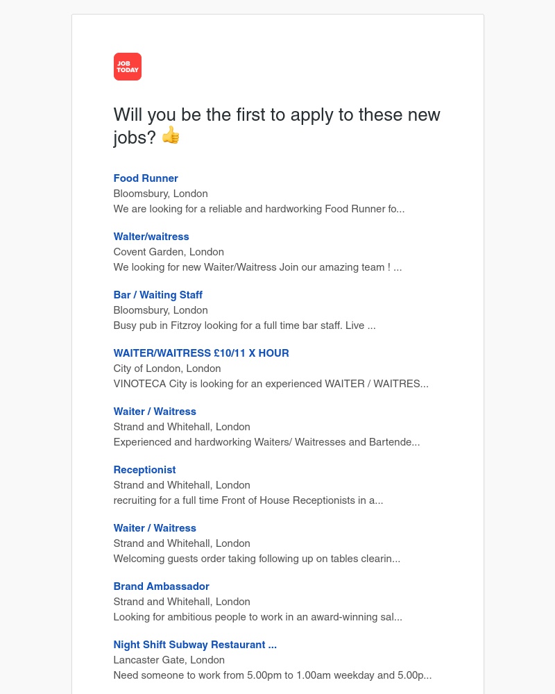 Job Today - Job Alert ✅