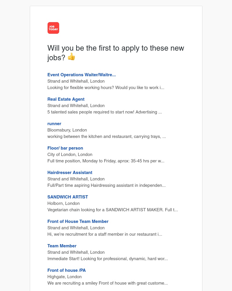 Job Today - Job Alert ✅
