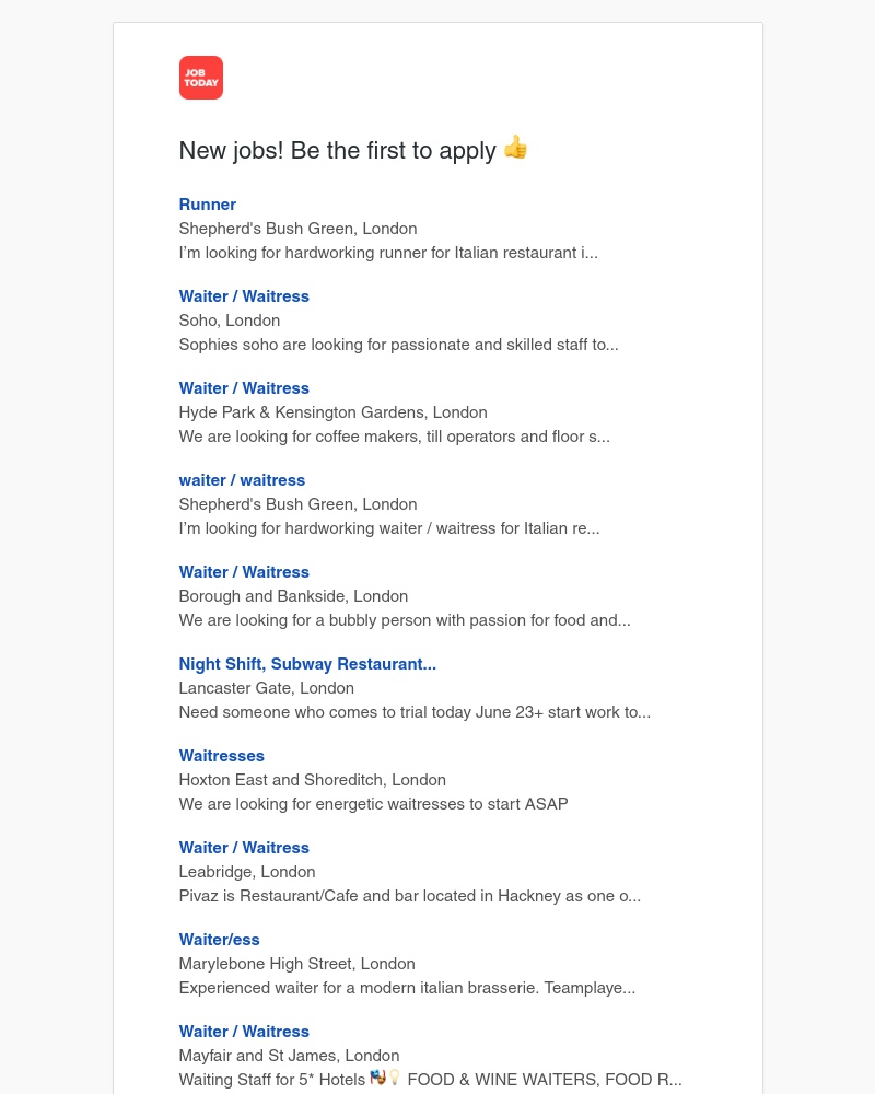 Job Today - Job Alert ✅