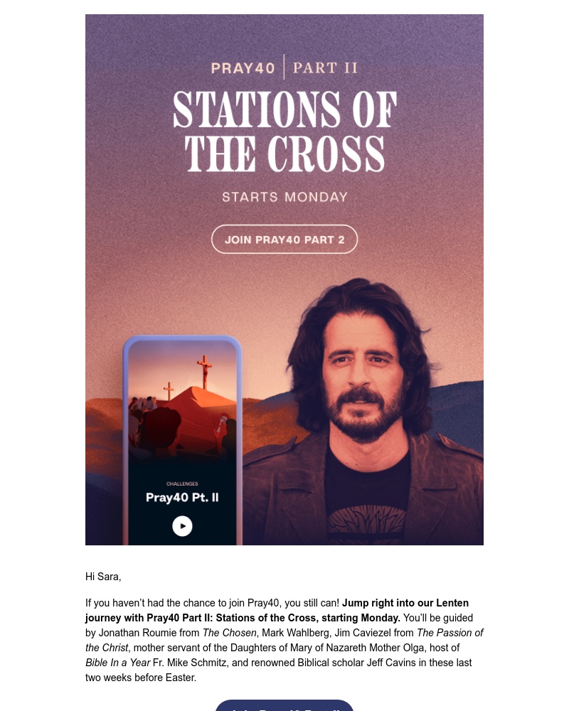 Hallow - Join Lent Pray40 Part 2 Today!