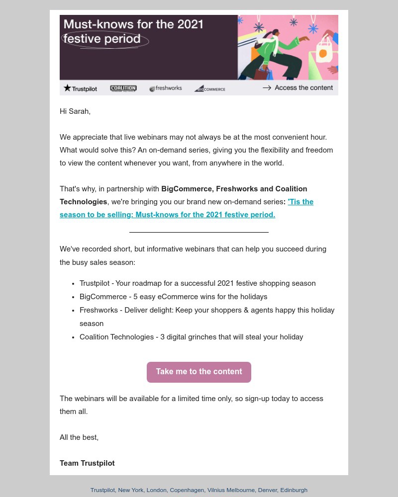 Trustpilot - Join our brand new on-demand webinar series 🎁