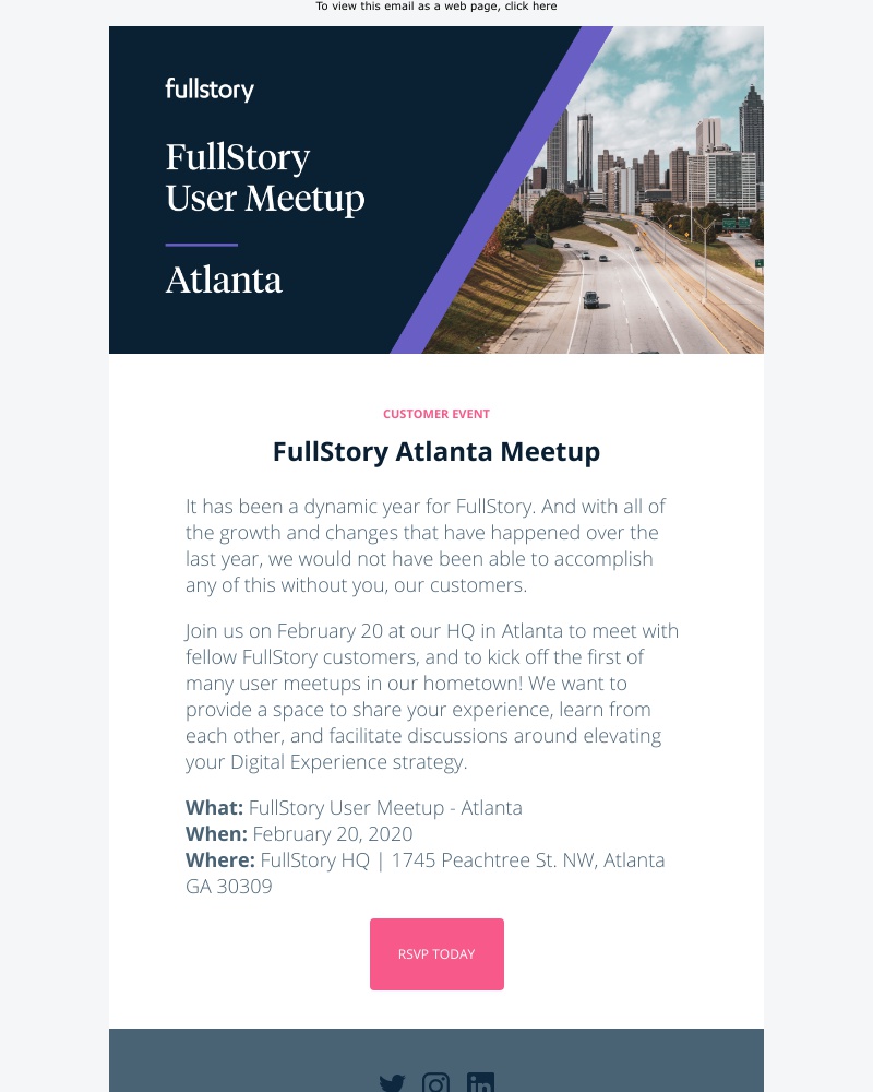 Fullstory - Join the FullStory User Meetup in Atlanta on February 20