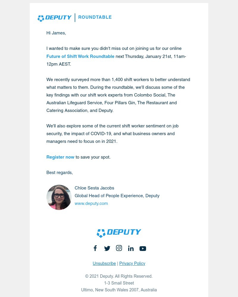 Deputy - Join us for The Future of Shift Work Roundtable