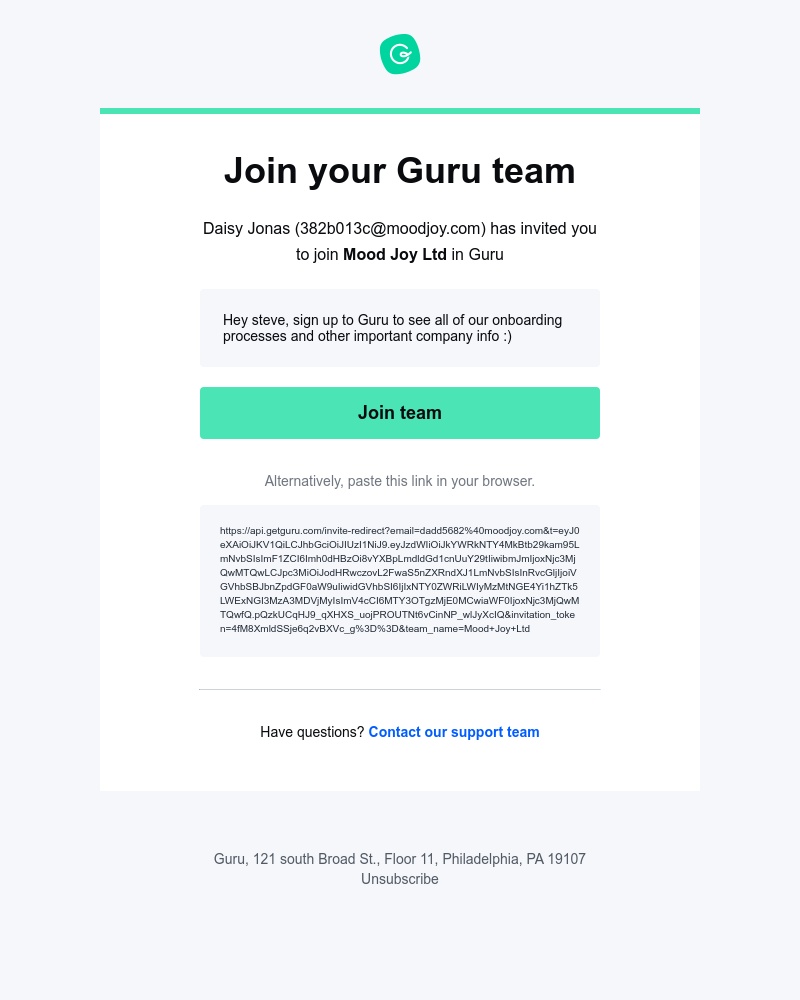 Guru - Join your Guru team