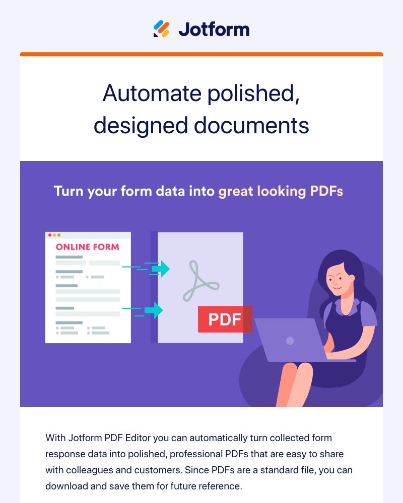 Jotform - Jotform PDF Editor: Automate polished & designed documents
