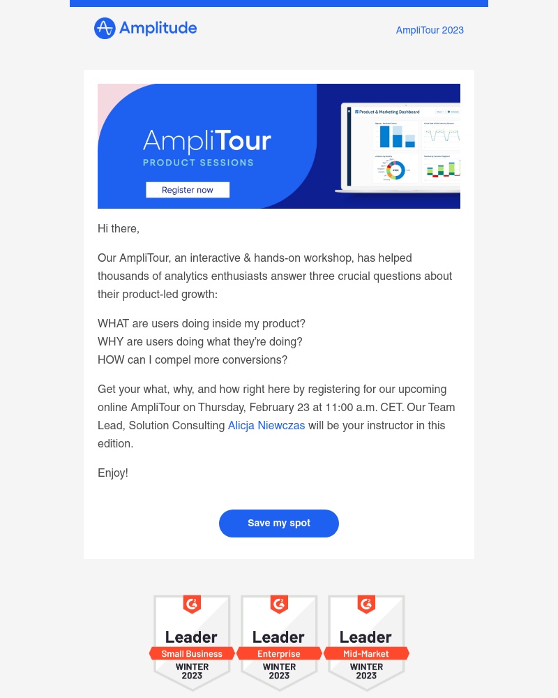 Amplitude - Jumpstart your product-led growth with AmpliTour