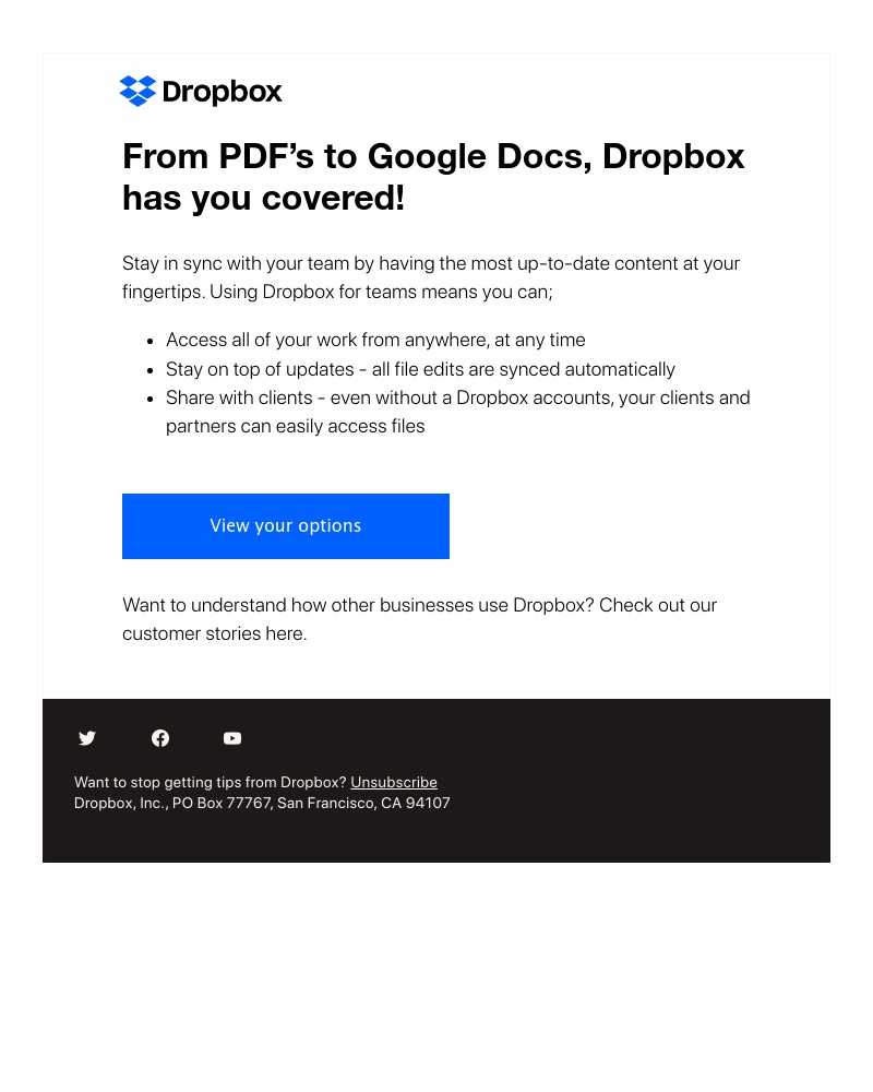 Dropbox - Keep all your work content together with Dropbox