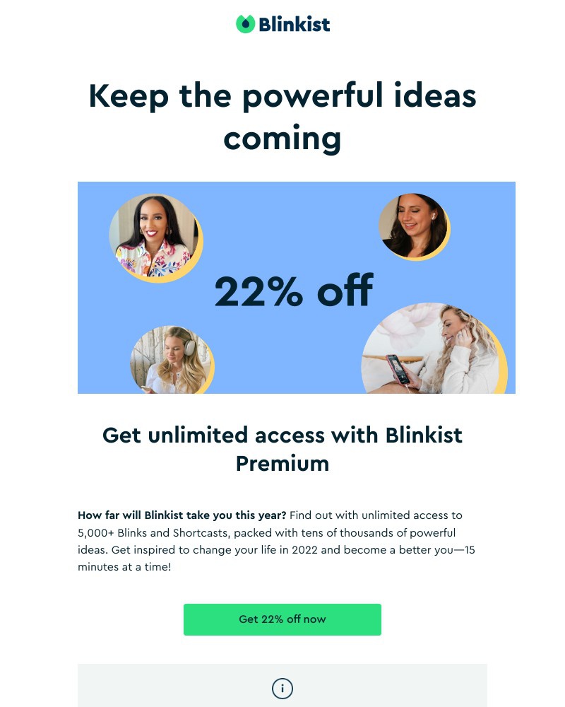 Blinkist - Keep the powerful ideas coming!