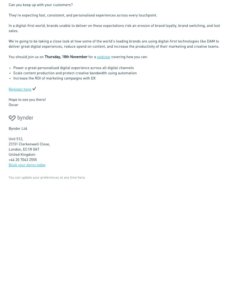 Bynder - Keeping up with the pace?