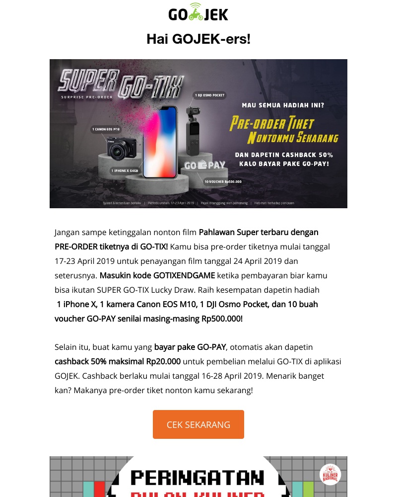 Go-Jek - Kejutan menarik cuma di GOJEK! Klik di sini biar dompetmu tetap aman