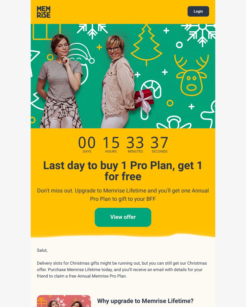 Memrise - Last chance to claim a FREE gift! π