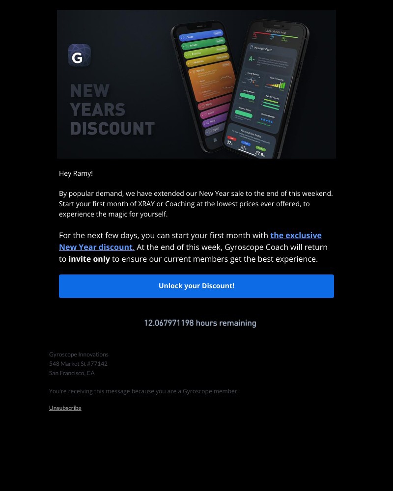 Gyroscope - Last chance to join with New Year Discount Ramy ✨