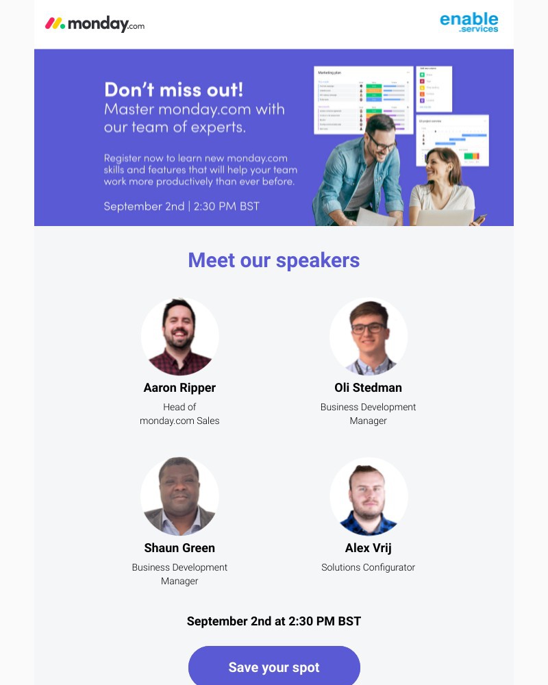 Monday - Last chance to register: Master monday.com with our team of experts