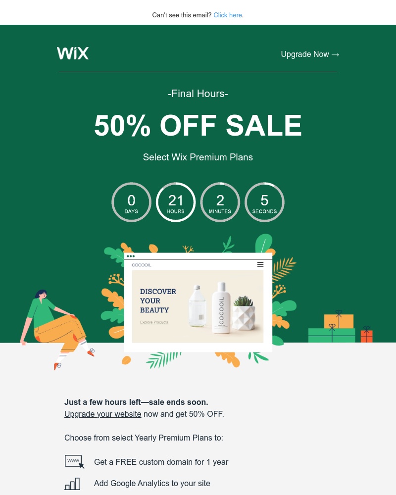 Wix - Last Chance—Save 50% with Wix