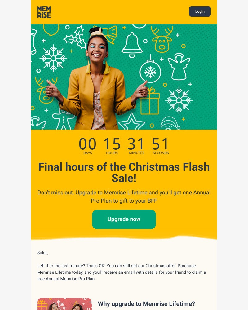 Memrise - Last day of the Christmas Flash Sale! ππ
