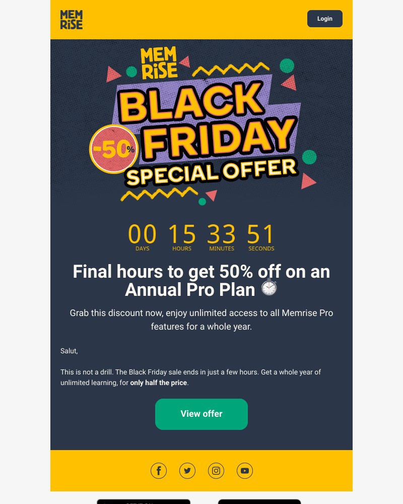 Memrise - Last day to grab 5οΈβ£0οΈβ£% off!