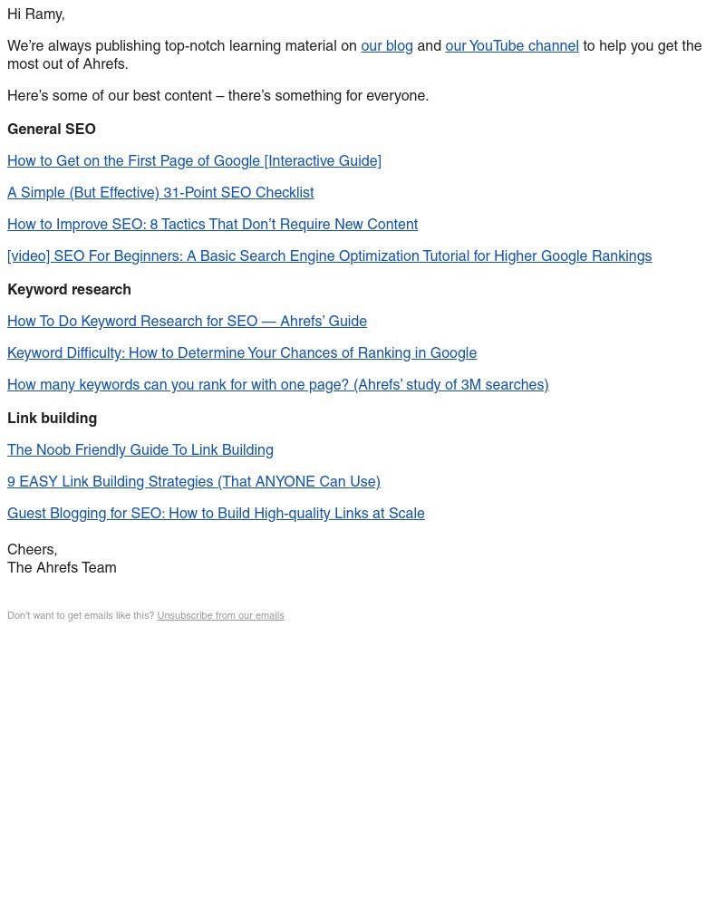 Ahrefs - Learn SEO with our best resources