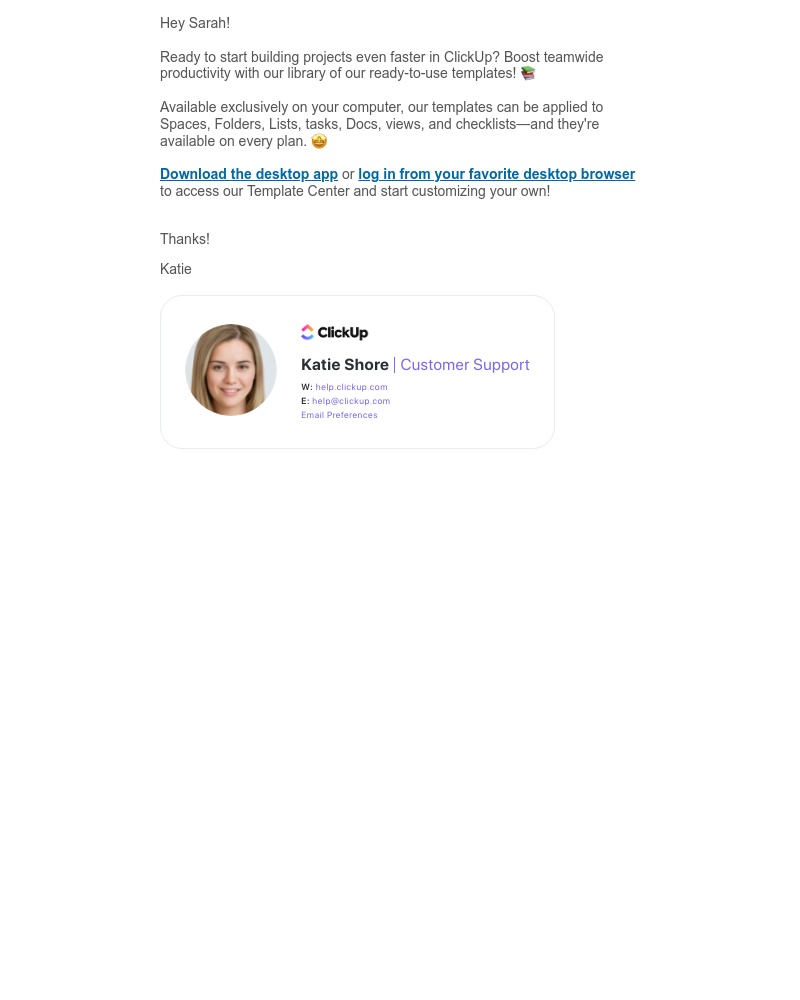 ClickUp - Letβs speed things up β‘οΈ