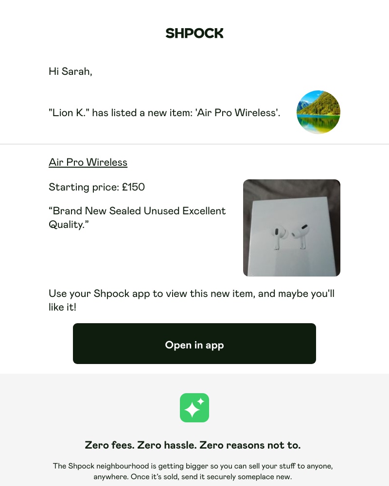 Shpock - Lion K. is selling "Air Pro Wireless"!