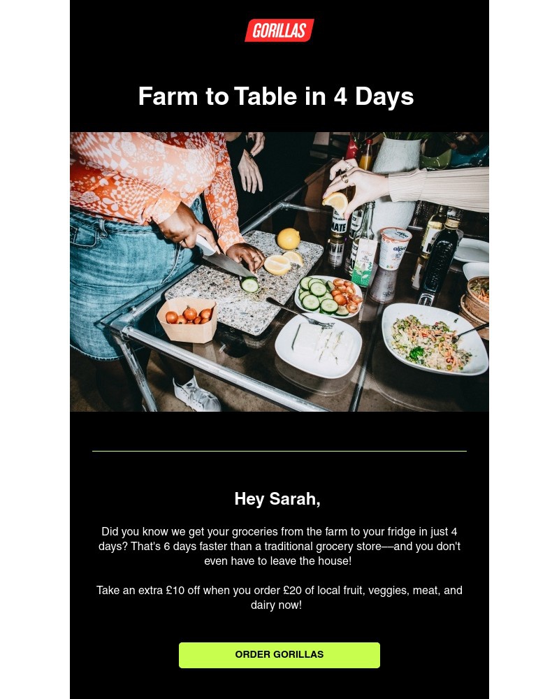 Gorillas - Locally grown, delivered to your home 🌶