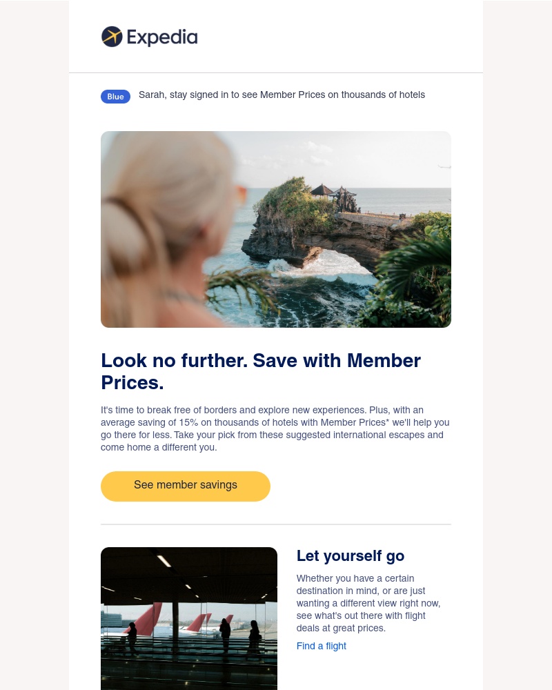 Expedia - Looking for savings on international escapes?