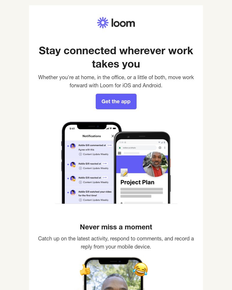 Loom - Loom on the go with the iOS and Android apps 📱