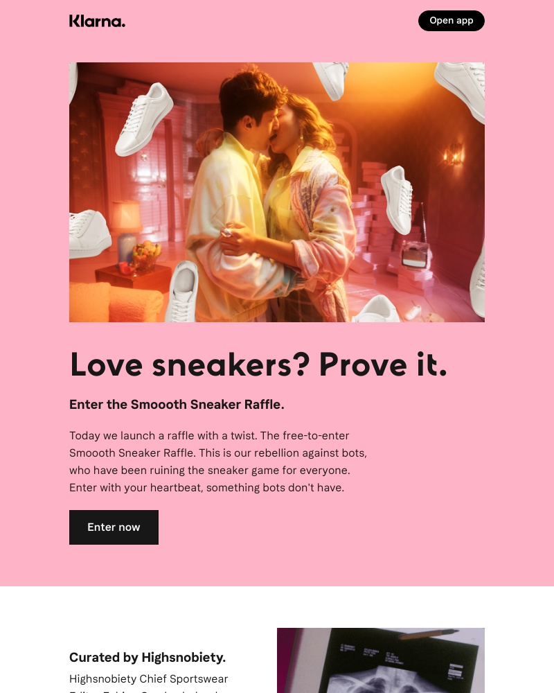 Klarna - Love sneakers? Prove it.