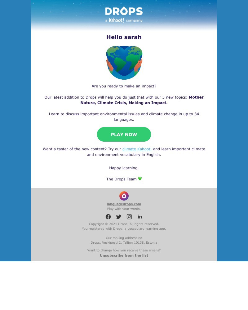 Drops - Make an impact π³