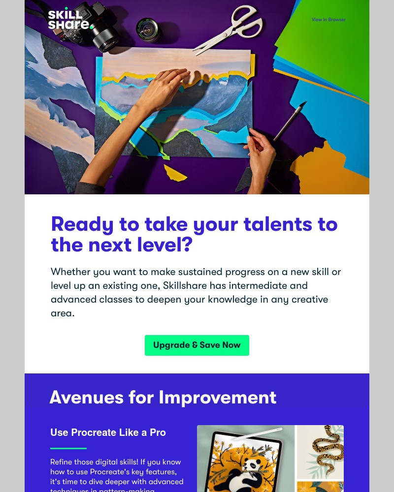 Skillshare - Make Creative Progress With Advanced Classes