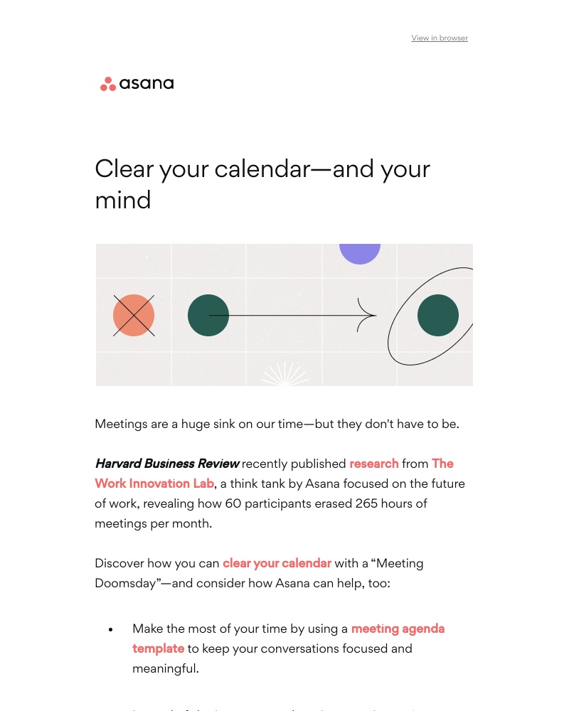 Asana - Make your meetings disappear