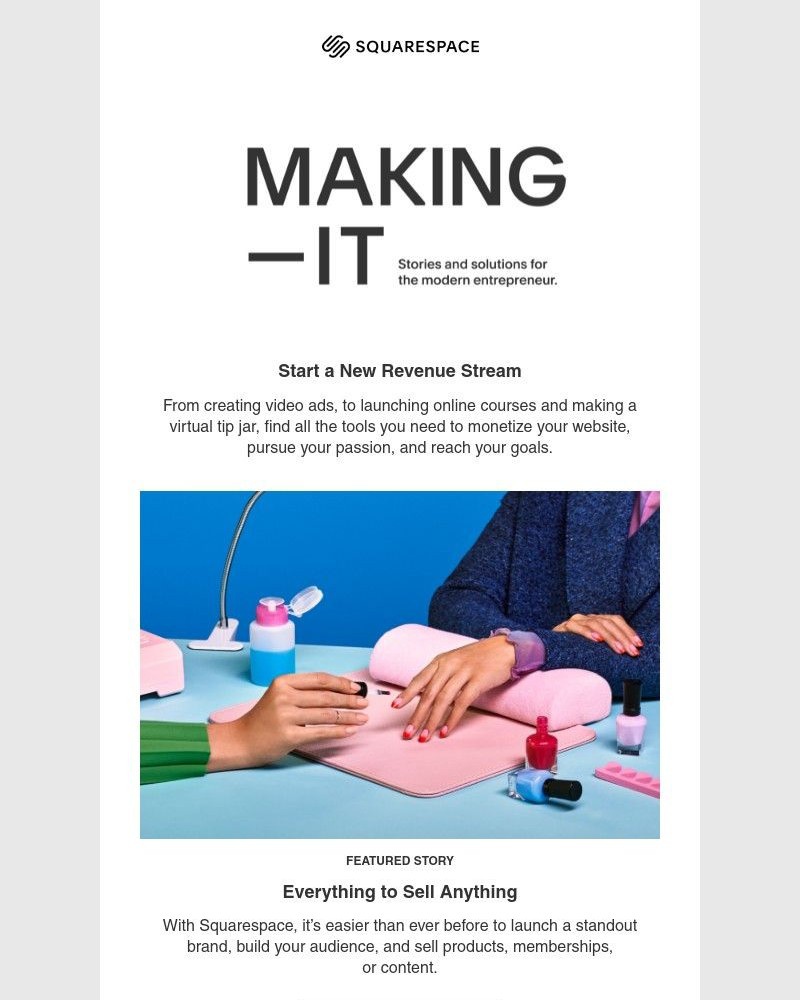 Squarespace - MAKING IT: How to Monetize Your Website