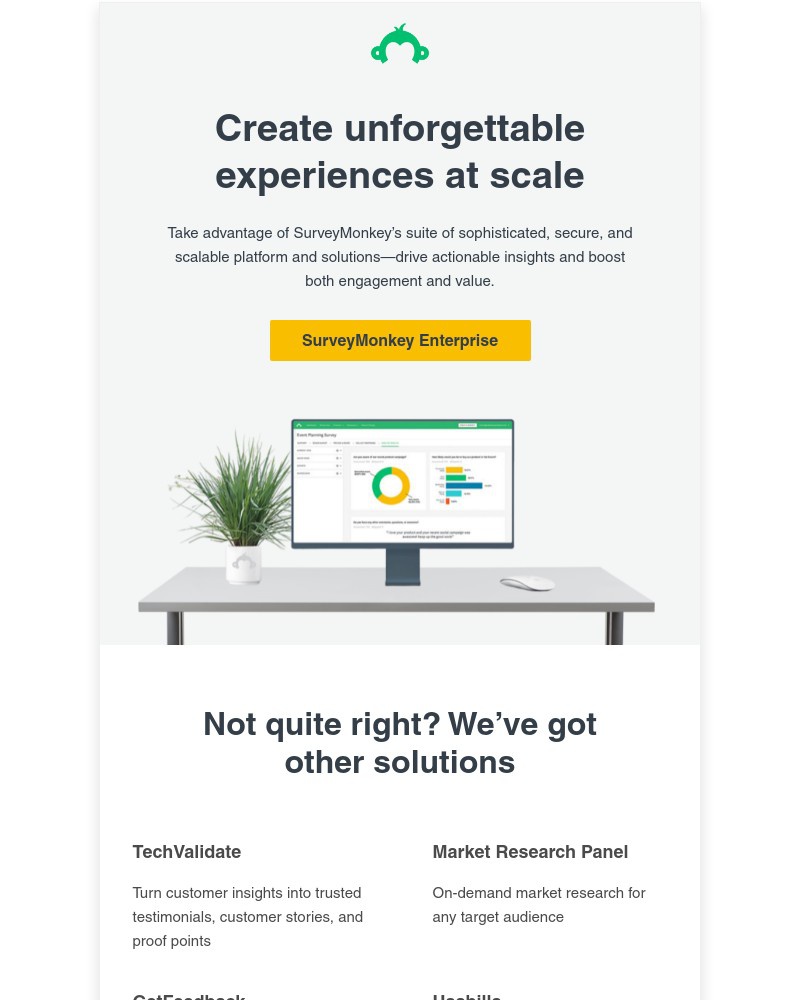 SurveyMonkey - Meet our enterprise solutions to scale the power of feedback