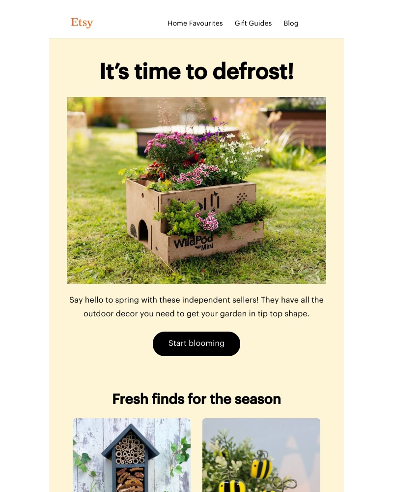 Etsy - Meet you in the garden