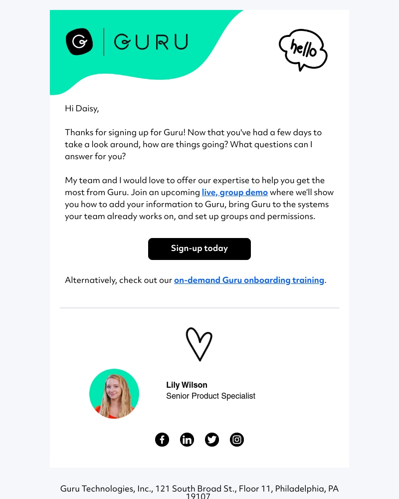Guru - Need help getting started? Schedule an onboarding call with a Guru Pro