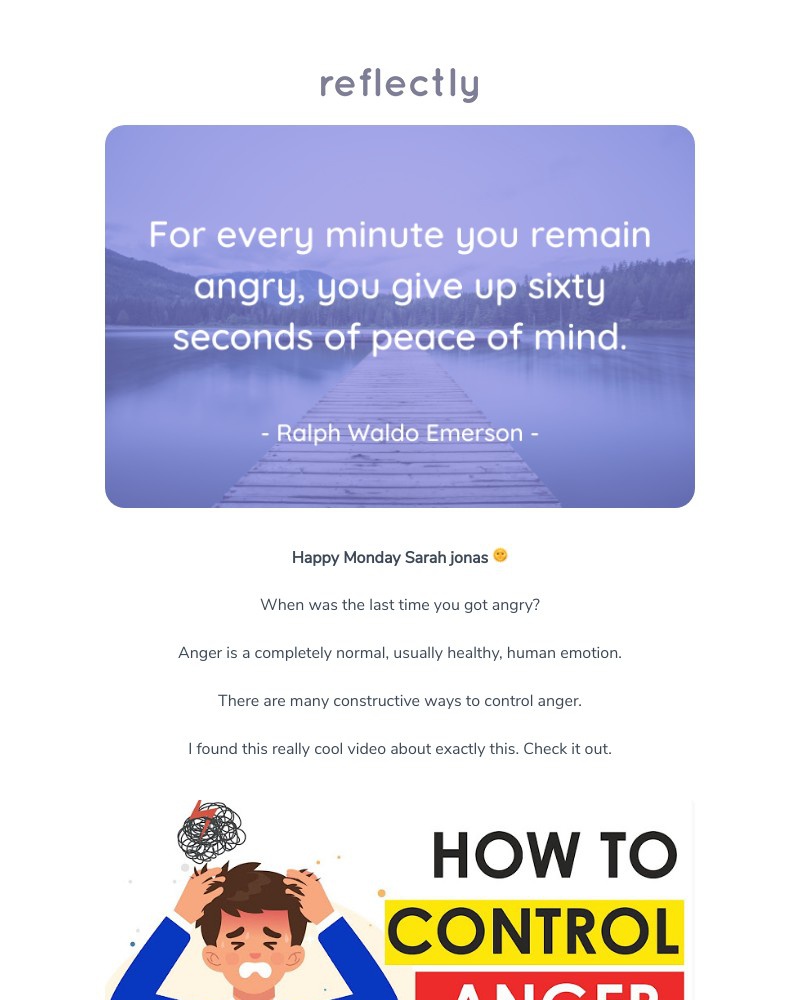 Reflectly - Need help managing anger?